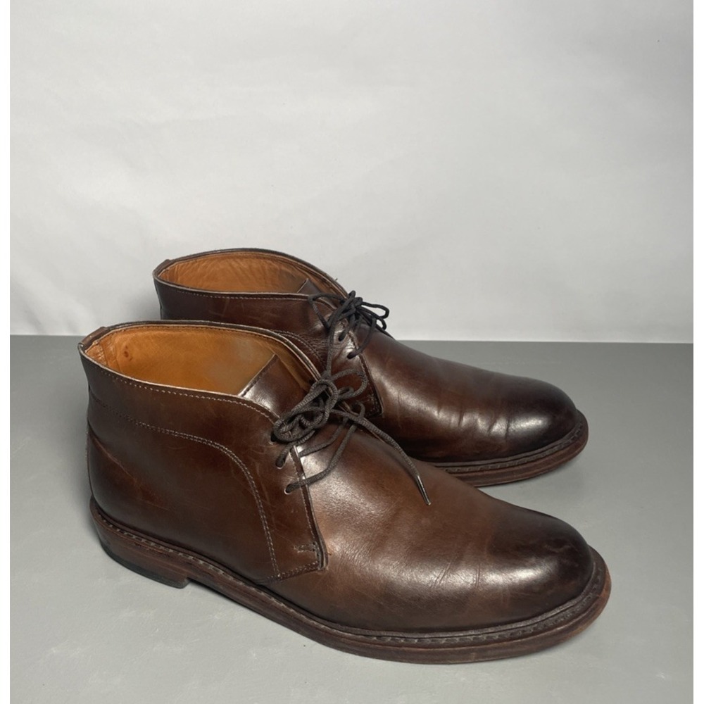 Allen Edmonds Dundee 2.0 Chukka Brown Leather Ankle Dress Boots Men's 9 D